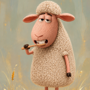 Scruffy sheep 1