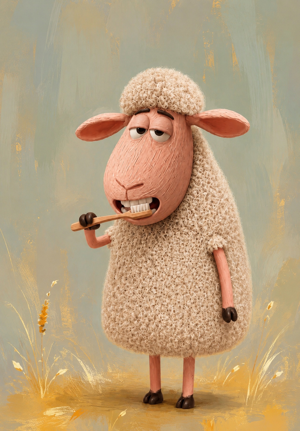 Scruffy sheep 1
