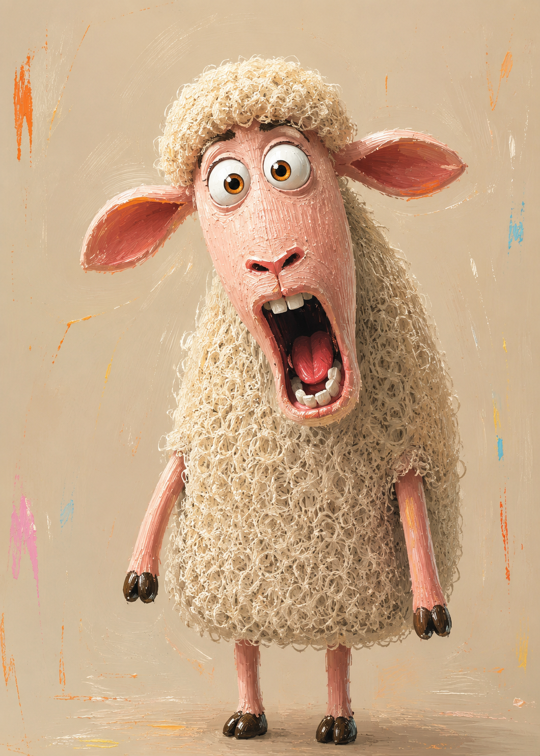 Scruffy sheep 4